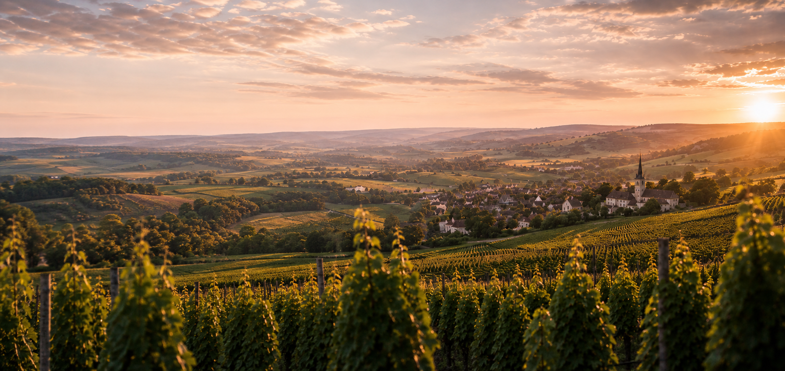 Landschap van Montgueux