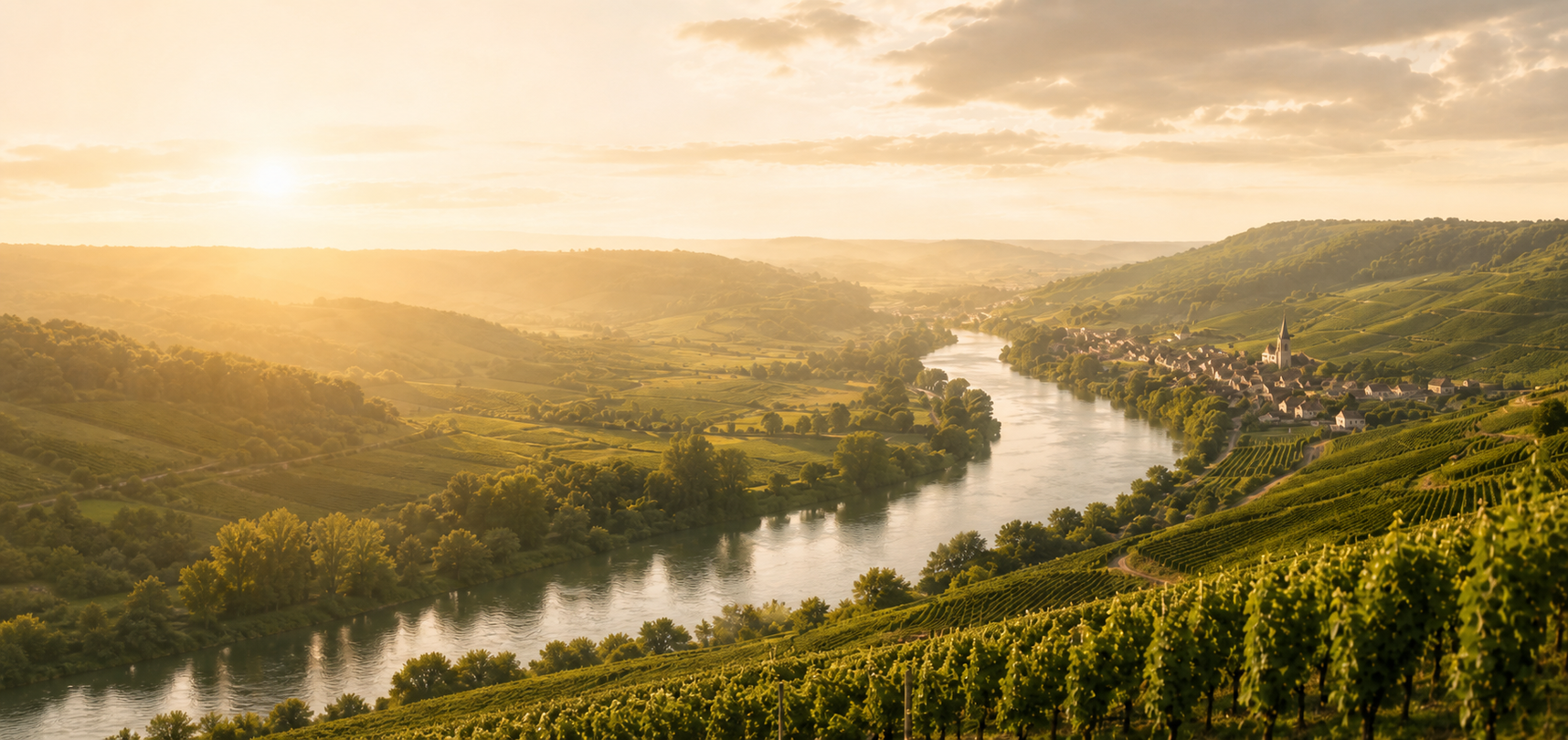 Landschap van Vallée de la Marne
